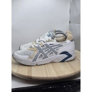 MENS 8.5 -ASICS TIGER GEL-DS TRAINER OG LYTE III V OFF WHITE MID GREY BLUE H704Y